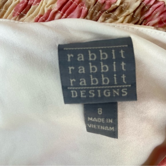 Vintage Rabbit Designs Cottage-Core Romantic Candlelight Pink Floral Dress 8 - Picture 10 of 11